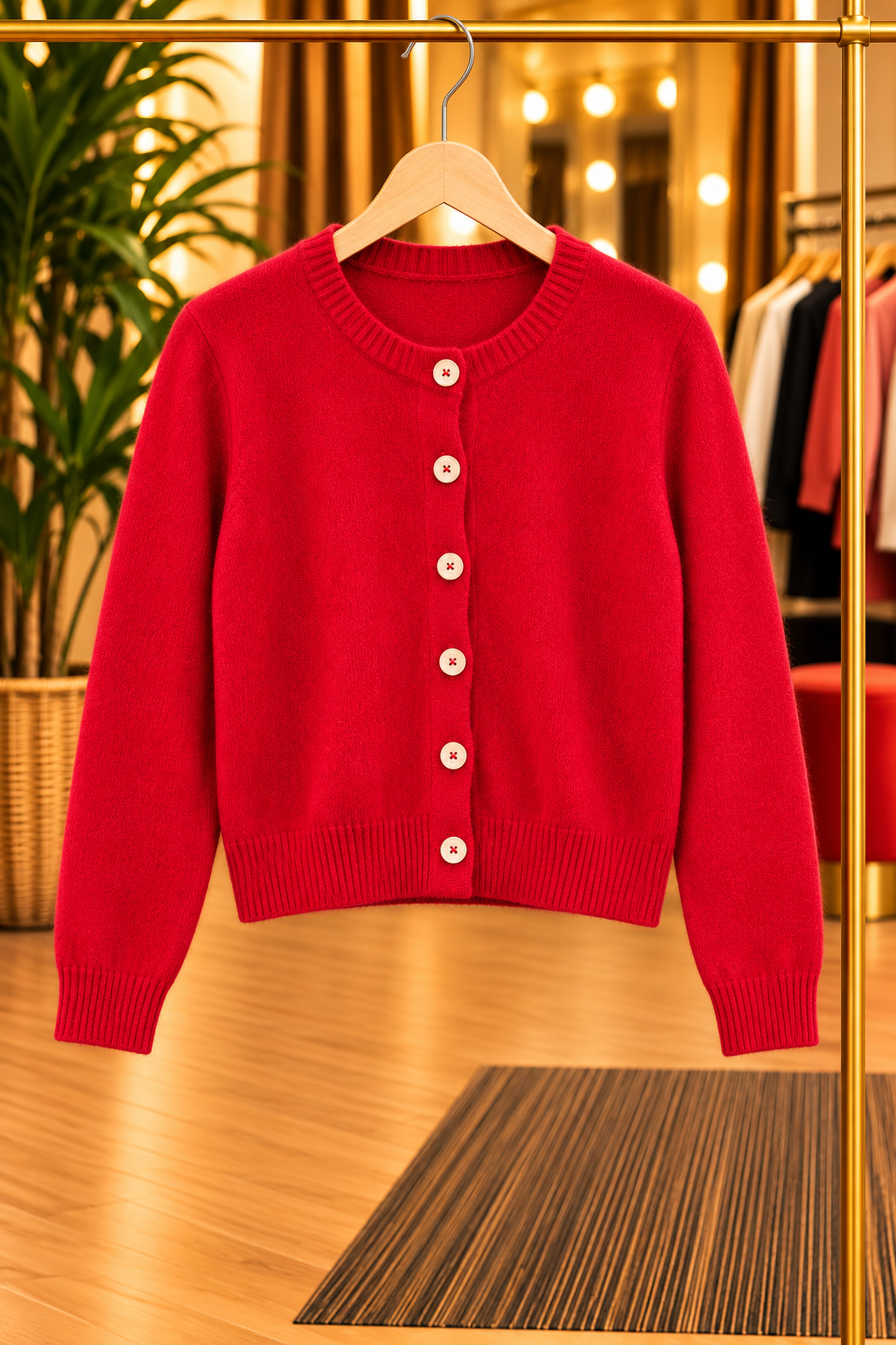 Chaqueta punto flúor