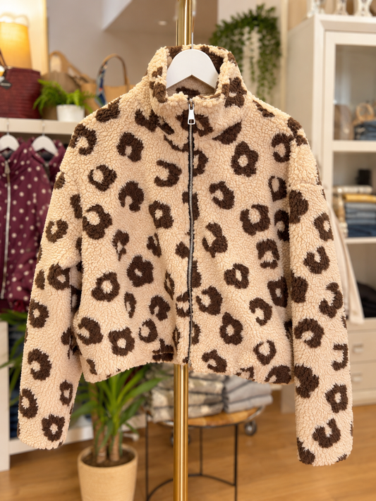 Chaqueta polar animal print