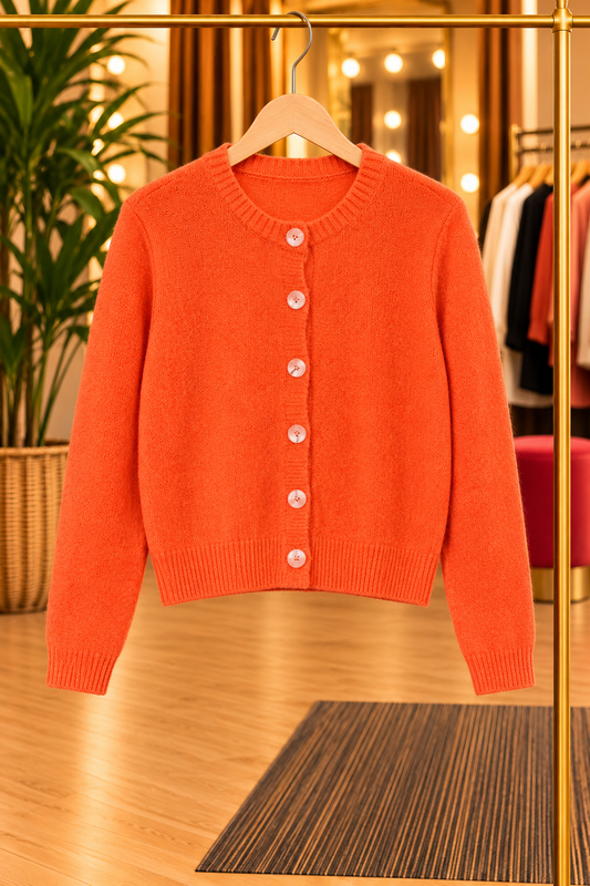Chaqueta punto flúor